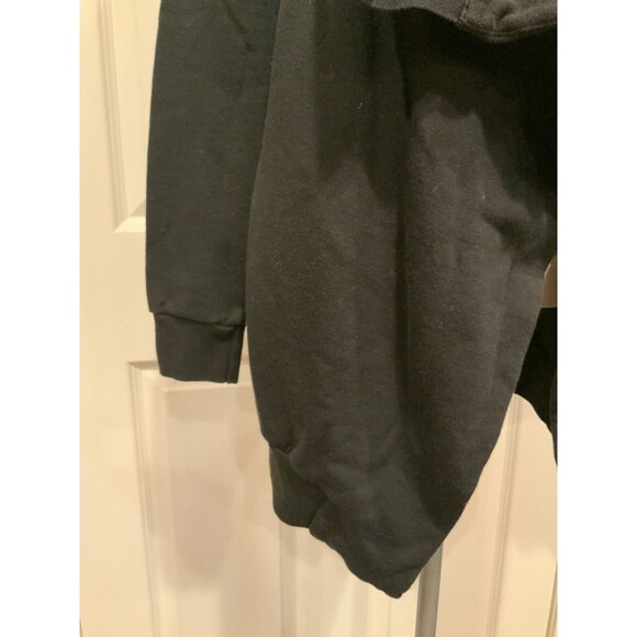 Allsaints Open Front Black Dahlia Sweat Cardigan W/ Zipper Collar, Size Small - Picture 3 of 9